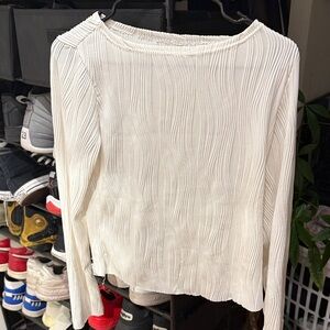 Elegant White Off the Shoulder Women's Top